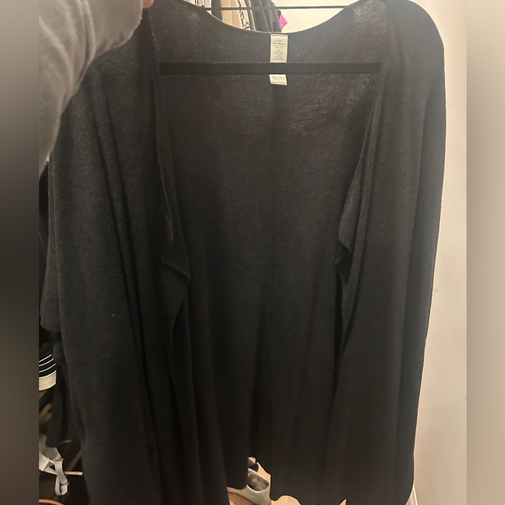 Lululemon Open Front Charcoal Sweater/Poncho